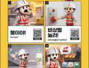 외국인 노동자용 화재안전 가이드 포스터